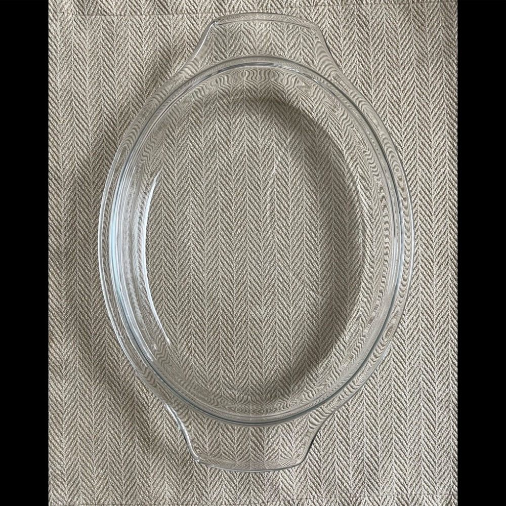 Vintage Clear Glass Oblong Replacement Lid